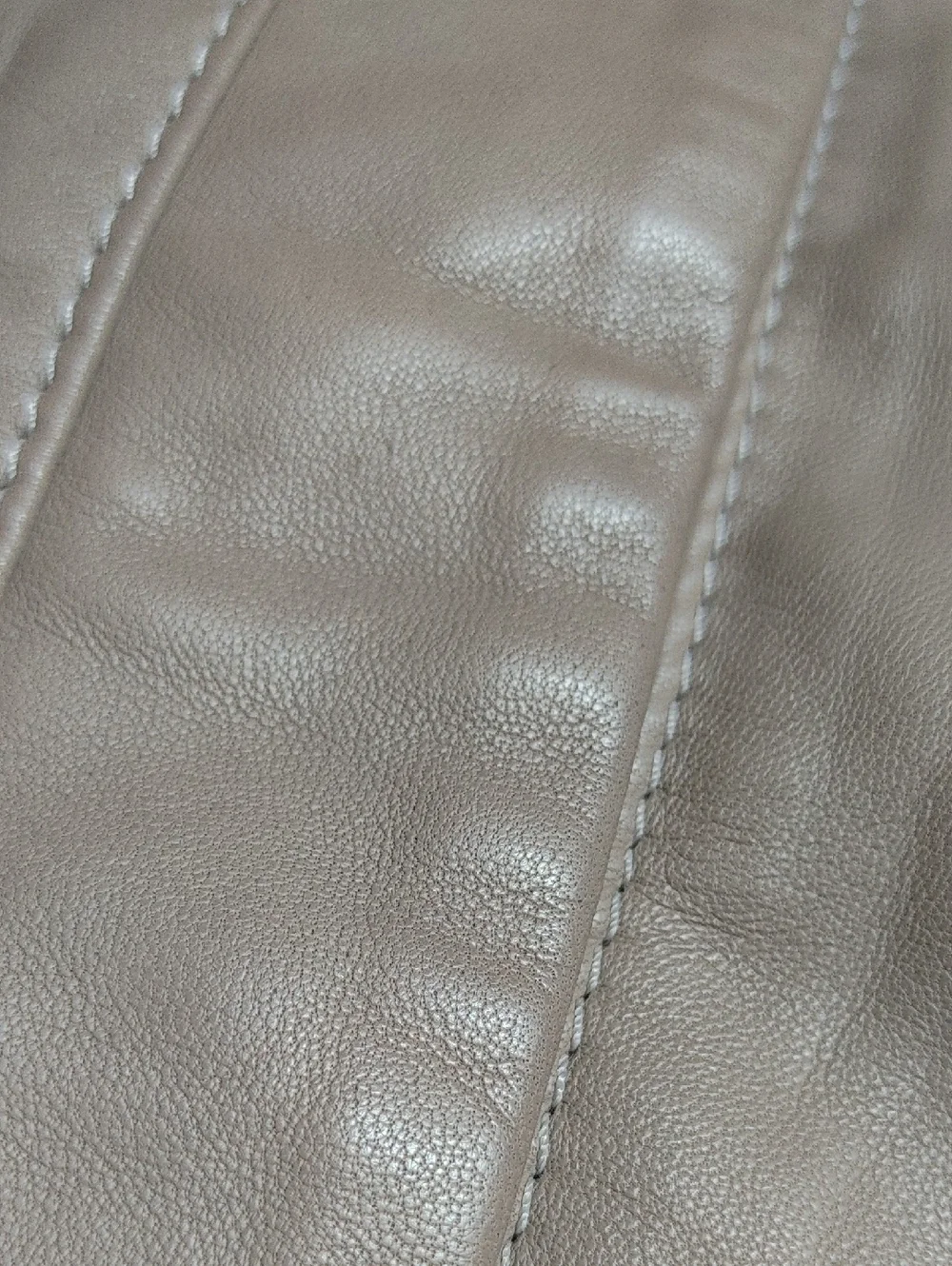 Iris & Ink Taupe Lamb Leather A-Line Skirt Size 6 - Picture 13 of 16